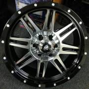 White Diamond 3310 Machined Black Wheels