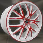 White Diamond 530 White with Red Accent