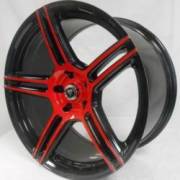 White Diamond 5086 Red and Black