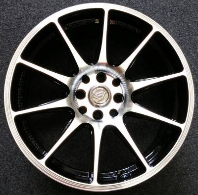 White Diamond WD-0051 Machine Black Wheels